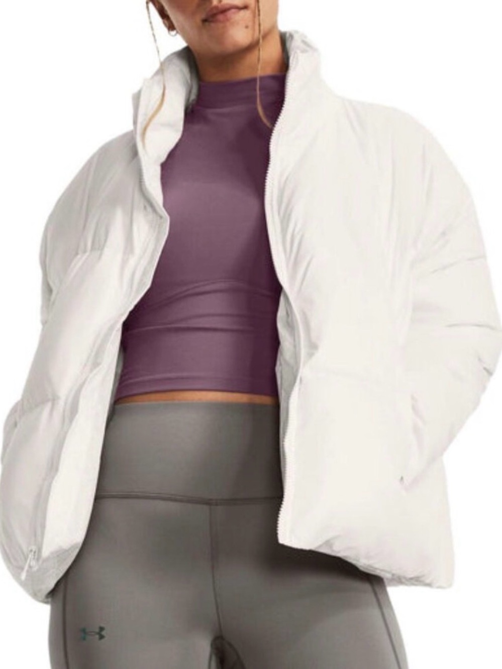 Under Armour White Puffer Jacket - Women's Insulated Coat